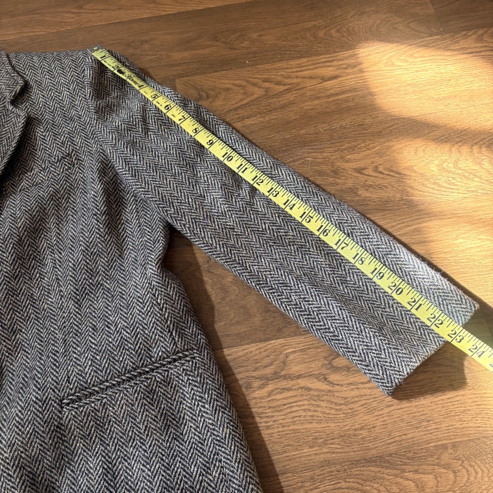 Vintage Polo Ralph Lauren Womens Equestrian Brown Herringbone Riding Blazer Coat - Picture 8 of 8